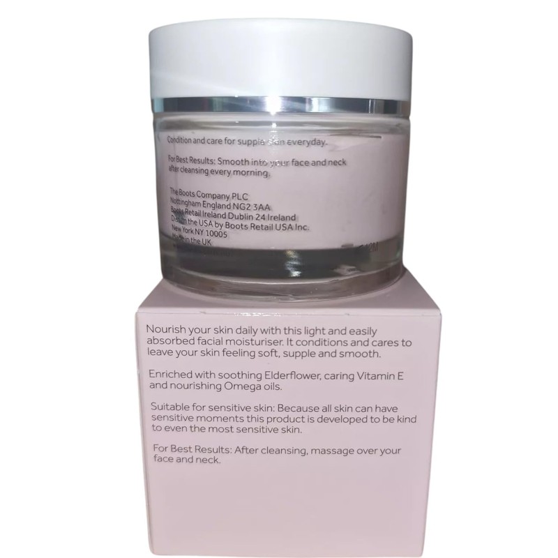 Boots Facial Moisturising Day Cream Hypo-allergenic Travel Size 50ML With