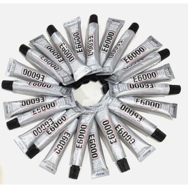 E6000 Glue Crystal Rhinestone Jewelry Gem Adhesive .18oz 24 MINI SAMPLE TUBES