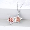 OHAYOO Locket for Opening Pictures 925 Sterling Silver Star Chain