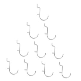 Operitacx 10pcs Heavy Duty Metal Pegboard Hooks Durable Storage Hooks for Pegboard Organization Quick Setup and Maximum Strength