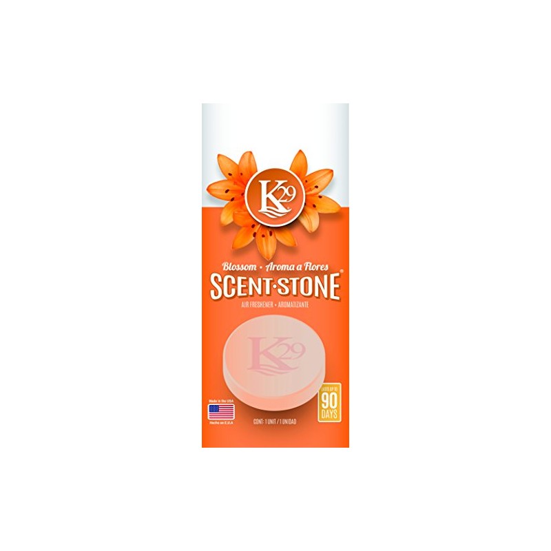 Sterling Teal (K16001-4) K29 'Blossom' Stone Air Freshener, (Pack of