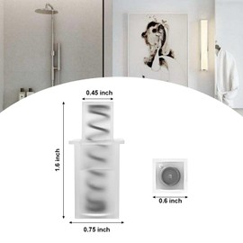 10 Pack Adjustable Spring Replacement Towel Bar End Caps for Springs End Durable Plastic Wall Mount