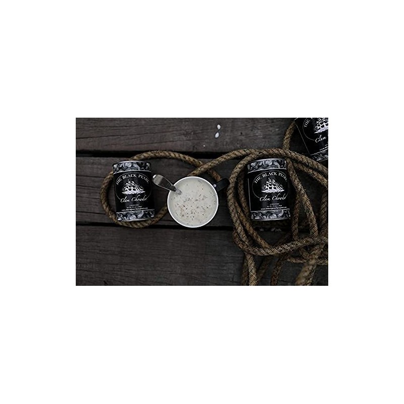 The Black Pearl Clam Chowder New England Famous Condensed Soup,