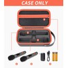 GWCASE PU Leather Microphone Case for JBL Wireless Two Mic