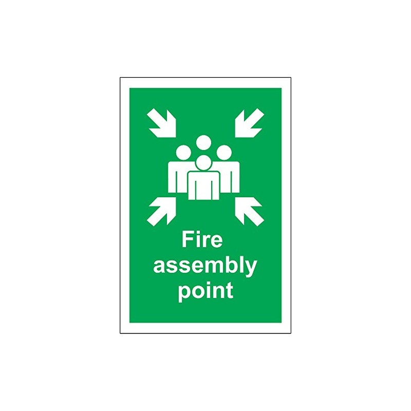 FIRE ASSEMBLY POINT - A4 HEALTH AND SAFETY SIGN IN