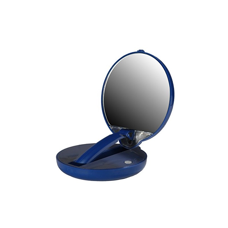 Floxite 15X mag Magnification Compact Mirror with Light, LED Magnifying