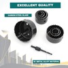 Wkmamo 13-Piece Hole Saw Set, Drill Bit, Carbon Steel 19-64