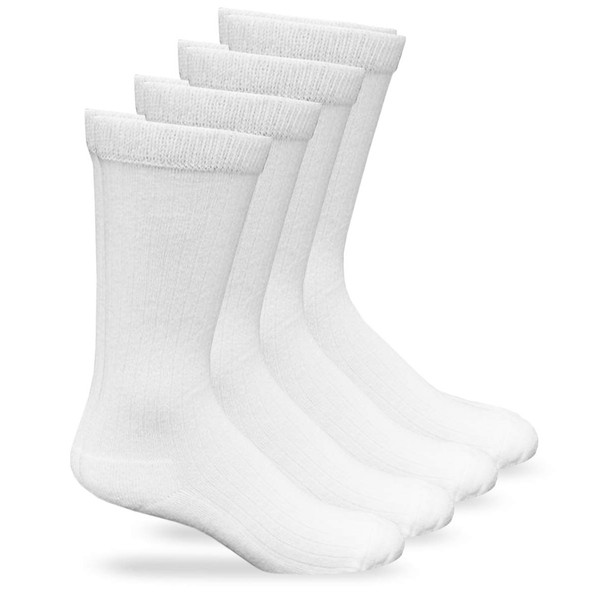 Carolina Ultimate Mens Non-Binding Diabetic Rib Dress Crew Socks 4