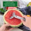 BOXOB Watermelon Fork Cutter Slicer, Stainless Steel Watermelon Cutting Tool