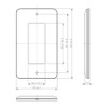 Jinbo Electric WJD-3 J・Wide Series WJD Series 2-Piece Outlet Plate