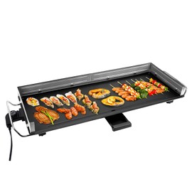 AEWHALE 35" Electric Nonstick Extra Large Griddle Grill-Teppanyaki Grill BBQ Indoor/Outdoor with Adjustable Temperature,Detachable for Easy Cleaning,Extra Wide