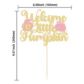 1 decoración de pastel de calabaza, decoración de pastel de calabaza, decoración de pastel de calabaza, decoración de otoño y pequeño tema de calabaza, baby shower para niños y