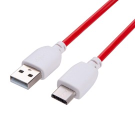 Smays Charger Cord for Nabi Tablet Jr and XD, Red Bright Color, 6 ft