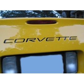 System Skins C5 Corvette 97 98 99-01 02 03 04 Front & Rear Bumper Vinyl Inserts Decals Letters - 56 Colors to Choose from (Color :: Chrome Mirror Red)