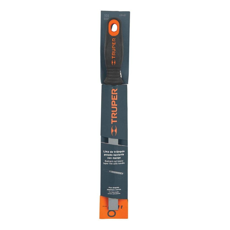 TRUPER Lima Triángulo Pesado 8' Con Mango Doble Inye Truper