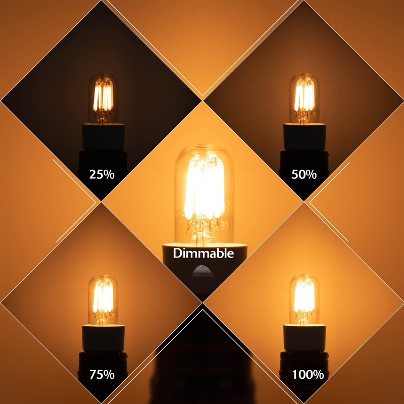 Hcnew E12 LED Candelabra Light Bulbs, 40W Equivalent Mini T20