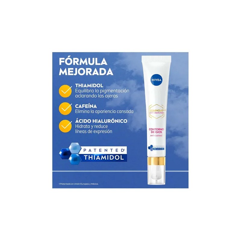 Contorno Ojos Nivea Luminous Ácido Hialurónico 15ml