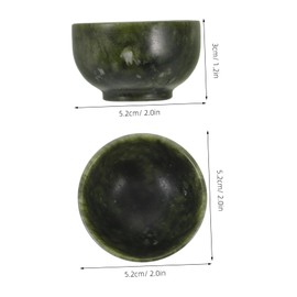 Mikinona Deep Shaving Bowl Multi-Function Shaving Soap Bowl Durable Natural Stone