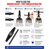 Double Head Screw Extractor Tool Set for Broken Faucet Valves,