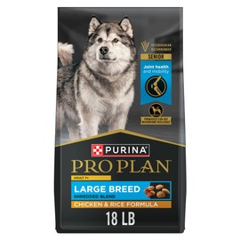Purina Pro Plan Large Breed Adult 7 Plus Shredded Blend Chicken and Rice Formula Senior Dog Food - 18 lb. Bag