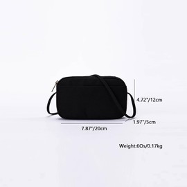 YONBEN Womens Crossbody Bag Small Shoulder Handbags Ladies Designer Satchel Purse (Black, S)