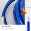 65ft x 1/4" Airless Paint Spray Hose, Blue Color Sprayer