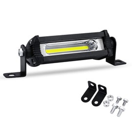 TIGRE BLANC 4 inch LED Work Light, 18 W, General Purpose Light Bar, Work Light, Fog Light, Daylight, 4WD, 12V, 24V, 4.1 inches (10.5 cm), Single Item