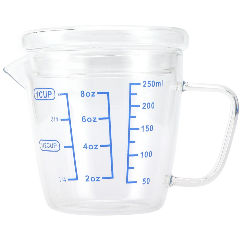 Heat Resisting Glass Measuring Cup Milk Scale Measuring Jug with
