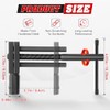 Adjustable T Handle Tub Drain Wrench Strong Grip for 0.7-3.7