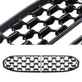 Riloer Front Grilles ABS Black Front Grilles, Front Bumper Lower Grille Cover, Front Lower Center Bumper Grille, Car Front Bumper Lower Center Grille Cover, Compatible with Mazda Cx-30 2020-2021