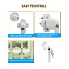 Twilight Garage Lockable Window Handles with Child Lock, Lockable Window
