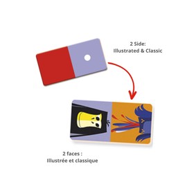 Janod - Dominos Jungle - Memory- und Zuordnungsspiel - 2 Spielebenen - 2 bis 4 Spieler - Ab 3 Jahre - J02771