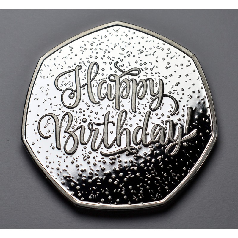 The Commemorative Coin Company 50th Birthday .999 Silver Commemorative. Unique