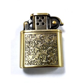 Kerosene Lighter Retro Old Style Grinding Wheel Lighter Men's Gift (HT676GRASS)