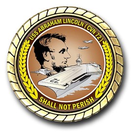 Military Productions USS Abraham Lincoln CVN-72 US Navy Challenge Coin