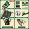 KEYYOU DIY Lash Extension Kit 280pcs Soft Lash Clusters 60D+80D