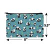 Panda and Bamboo Pattern Makeup Cosmetic Bag Organizer Pouch