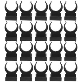 Tofficu 20pcs Adjustable Cabinet Leveler Kick Clips Kick Skirting Board Trims Bracket Plastic Kitchen Leg Plinth Clips for Furniture Cabinets Table