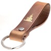 ELBERCRAFT® Leather Keyring Gift for Women or Men Vegetable Tanned