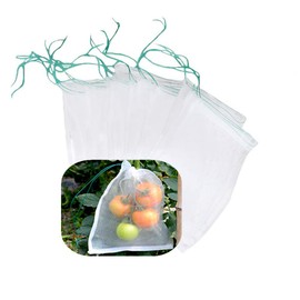 Belit 10Pcs 23.6"x15.7" Garden Netting pest Barrier Tomatoes Protection Bags Large Size Nylon Mesh Reusable Fruit Bags for Protecting Fruits Vegetables
