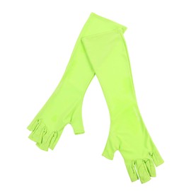 BIUDECO 1pair Uv-resistant Fingerless Manicure Gloves Lightweight Polyester Material for Nail Art Comfortable Fit for Home Salon Use Design to Shield Hands from Uv Rays