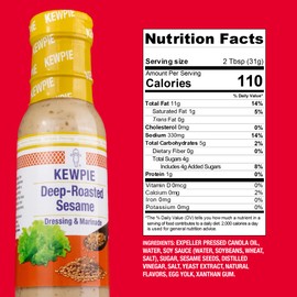 Kewpie Deep Roasted Sesame Dressing Marinade Japanese Style 16.9 fl oz