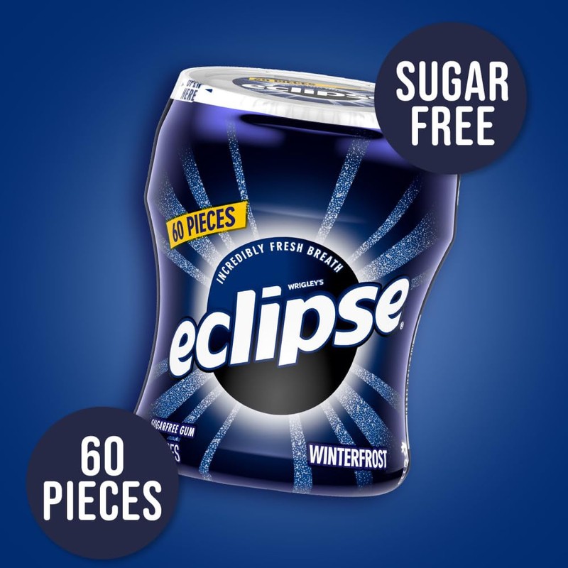 ECLIPSE Sugar-Free Gum Winterfrost, Chewing Gum Sugar Free in 60