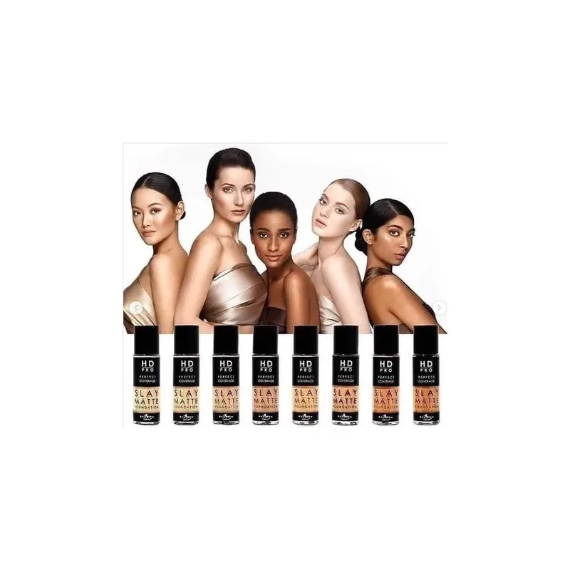 Pack 2 Slay Matte Foundation Hd Pro Italia Deluxe