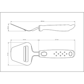 Tramontina 25631/100 Tramontina Cheese Cutter Slicer, 9.1 inches (23 cm), Dishwasher Safe, Made in Brazil