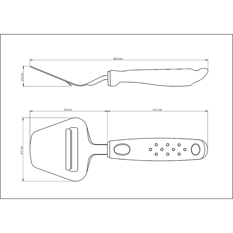 Tramontina 25631/100 Tramontina Cheese Cutter Slicer, 9.1 inches (23 cm),