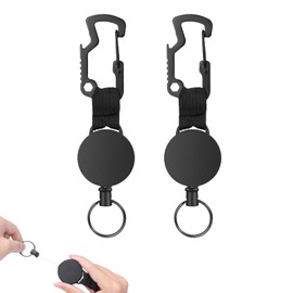 Vicloon Retractable Key Chain, 2 Pieces Lanyard Extendable
