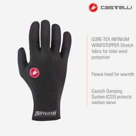CASTELLI 4519519-010 PERFETTO RoS GLOVE Cycling gloves Men's BLACK Size S