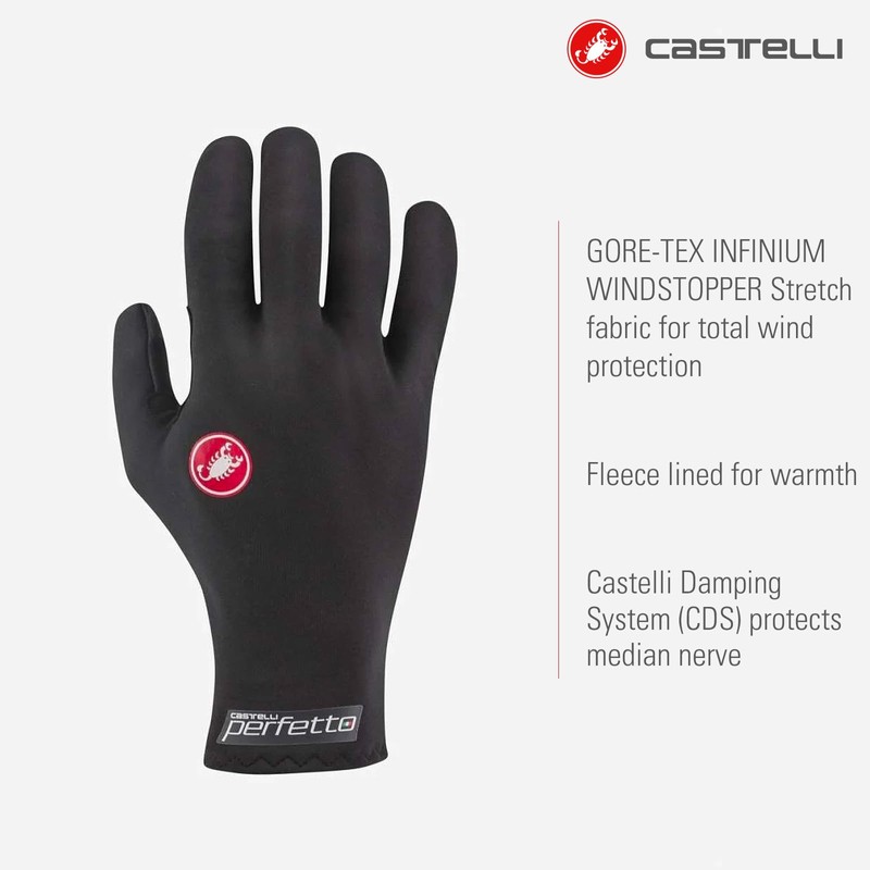 CASTELLI 4519519-010 PERFETTO RoS GLOVE Cycling gloves Men's BLACK Size