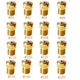 waltyotur 16 PCS Carburetor Carb Main Jets Replacement for Scooters Atvs Karts with 125CC 150CC GY6 Motors